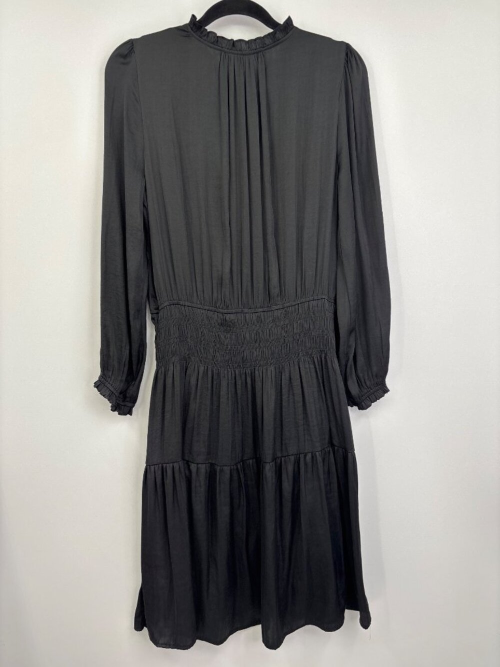 Grade & Gather Tiered Boho Peasant Dress Black Size Large NEW - Picture 6 of 7